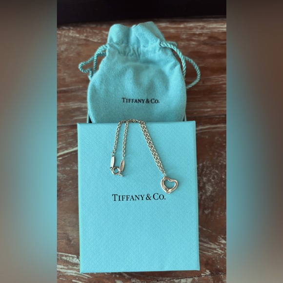 Tiffany & Co. | Jewelry | Tiffanys Sterling Silver Open Heart 7 Elsa Peretti Bracelet | Poshmark